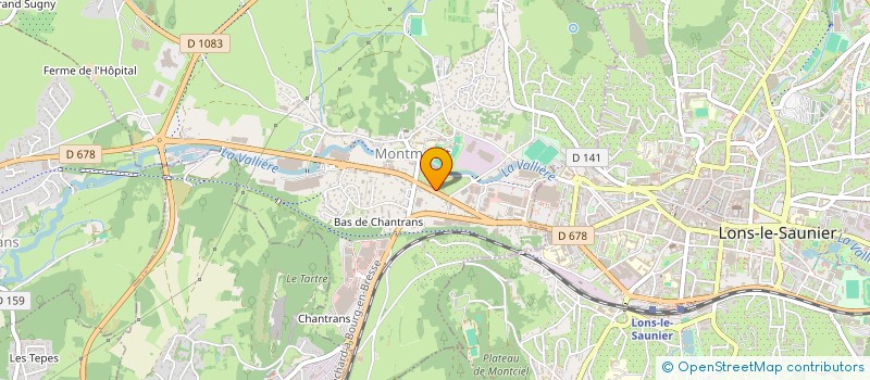 localisation de l'entreprise PERRIN CONSTRUCTION  MONTMOROT