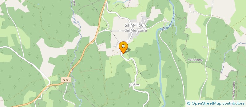 localisation de l'entreprise PERRIN GOLF EVENT  LANGOGNE