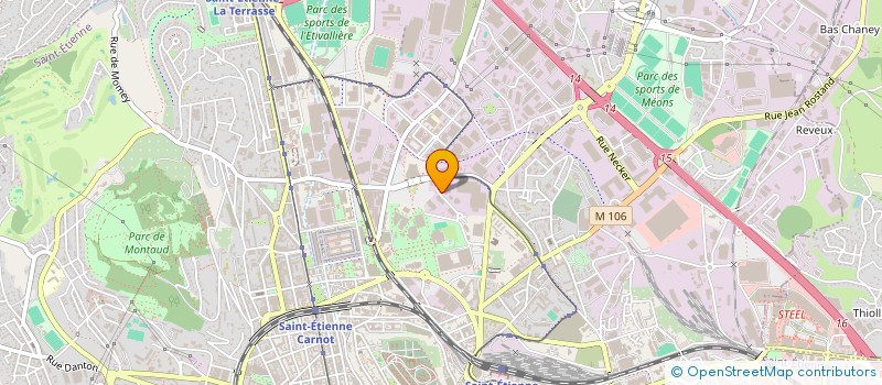 localisation de l'entreprise PERRIN - GUERRY à SAINT-ETIENNE