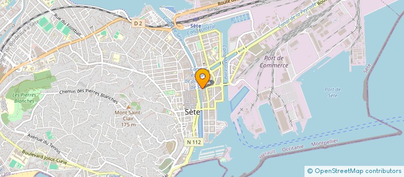 localisation de l'entreprise PERRIN IMMOBILIER à SETE
