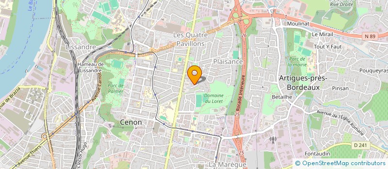 localisation de l'entreprise PERRIN IMMOBILIER  CENON