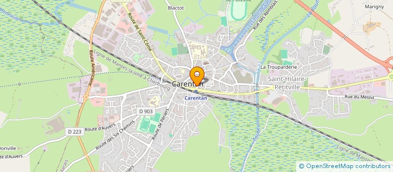 localisation de l'entreprise PERRIN PATRICK ET VENIN ISABELLE  CARENTAN-LES-MARAIS