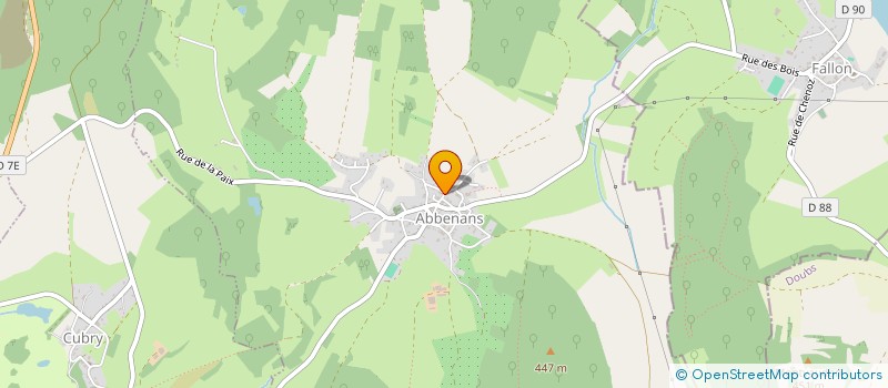 localisation de l'entreprise PERRIN STEPHANE  ABBENANS