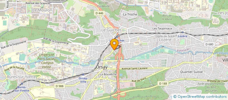 localisation de l'entreprise PERRIN TRANSPORTS DEMENAGEMENTS à ORSAY