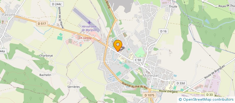 localisation de l'entreprise PERRIN ZI  MORESTEL