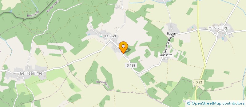 localisation de l'entreprise PERRINE LECHEVALLIER à HARAVILLIERS