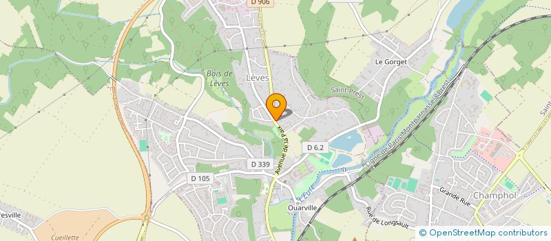 localisation de l'entreprise PERRINEAU à LEVES