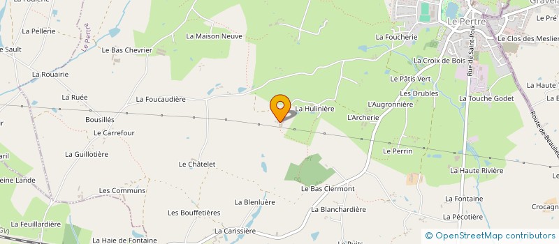 localisation de l'entreprise PERRINEL CHAUFFAGE-PLOMBERIE  ARGENTRE-DU-PLESSIS