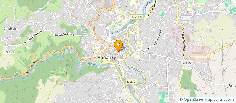 localisation de l'entreprise PERRIOL CECILE & PICOT ANNE M à ANNONAY