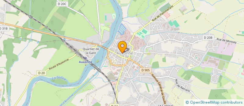 localisation de l'entreprise PERRIOT à AUXONNE