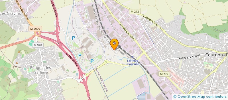 localisation de l'entreprise PERRIOT  COURNON-D'AUVERGNE