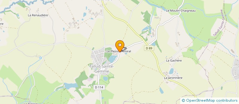 localisation de l'entreprise PERROCHEAU à TALLUD-SAINTE-GEMME