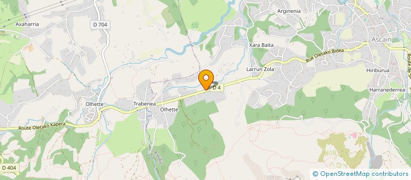 localisation de l'entreprise PERRODO INDIVISION  ASCAIN