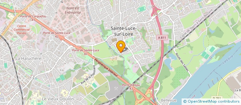 localisation de l'entreprise PERROGATO  SAINTE-LUCE-SUR-LOIRE