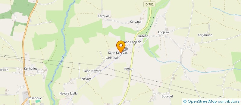 localisation de l'entreprise PERRON  ROSPORDEN