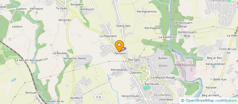 localisation de l'entreprise PERRON CONSTRUCTIONS  MELLAC