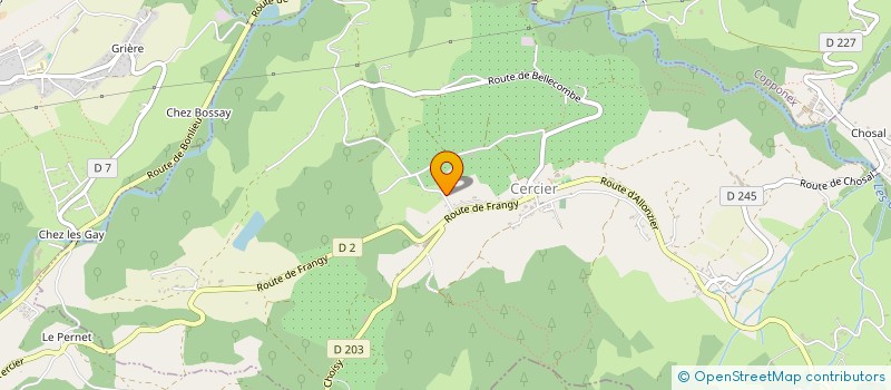 localisation de l'entreprise PERRON ELECTRICITE  CERCIER