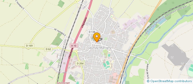 localisation de l'entreprise PERRON IMMOBILIER à JAUNAY-MARIGNY