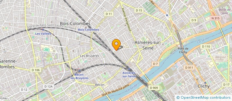 localisation de l'entreprise PERROQUET STUDIO  ASNIERES-SUR-SEINE