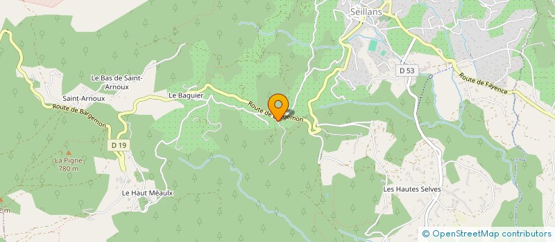 localisation de l'entreprise PERROS  SEILLANS