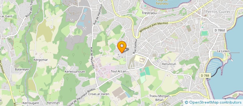 localisation de l'entreprise PERROS EXPRESS CIRCUITS IMPRIMES à PERROS-GUIREC