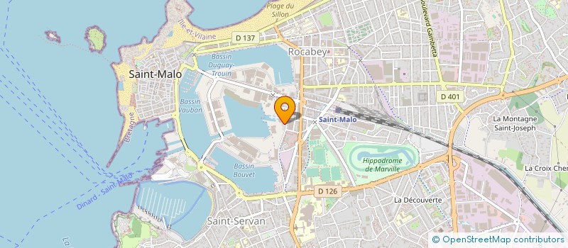 localisation de l'entreprise PERROT ET ASSOCIES à SAINT-MALO