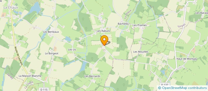 localisation de l'entreprise PERROT ET FILS  LA CHAUX