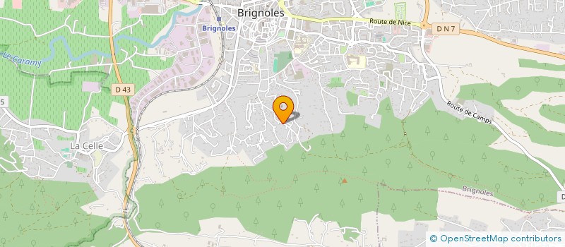 localisation de l'entreprise PERROT ET FRERES à BRIGNOLES