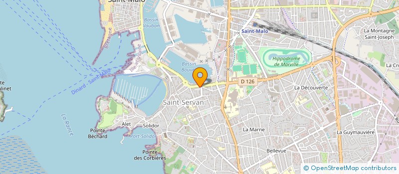 localisation de l'entreprise PERROT IMMOBILIER  SAINT-MALO