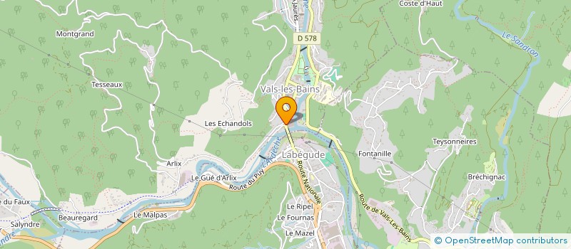 localisation de l'entreprise PERRUCHON à VALS-LES-BAINS