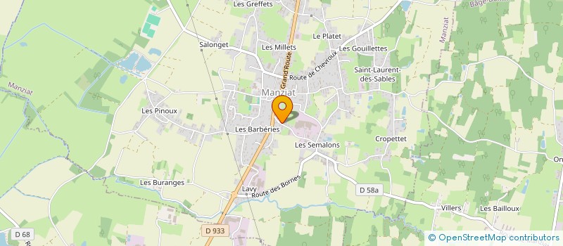 localisation de l'entreprise PERRUSSET MATHIEU TERRASSEMENT à MANZIAT