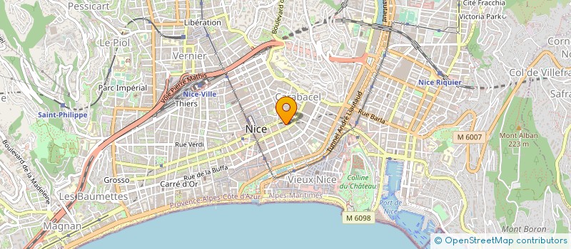 localisation de l'entreprise PERRY DE LA ROSA à NICE