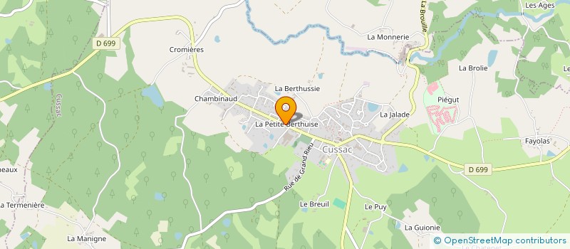 localisation de l'entreprise PERRYANN  CUSSAC