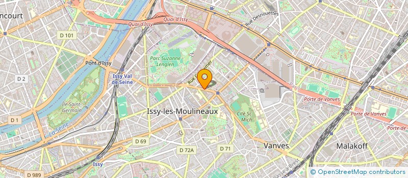 localisation de l'entreprise PERS SPORT HOPIT MAISON CURE à ISSY-LES-MOULINEAUX