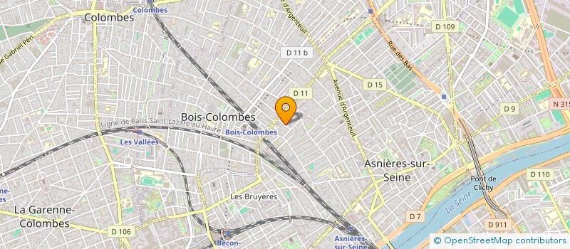 localisation de l'entreprise PERSAE CONSULTING à ASNIERES-SUR-SEINE