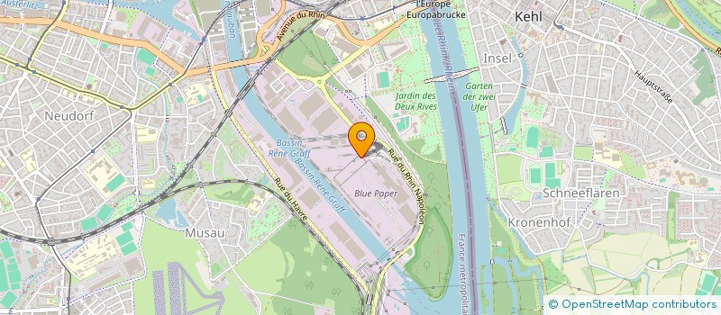 localisation de l'entreprise PERSANE  STRASBOURG