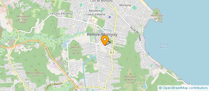 localisation de l'entreprise PERSAUD  REMIRE-MONTJOLY