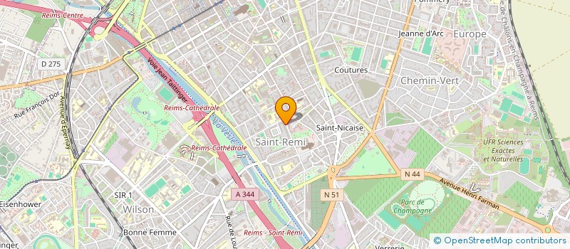 localisation de l'entreprise PERSEE  REIMS