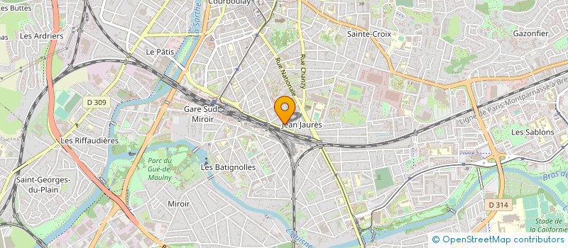 localisation de l'entreprise PERSEIGNE COMMUNICATION  LE MANS