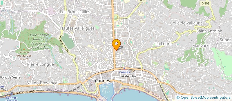localisation de l'entreprise PERSEL à CANNES