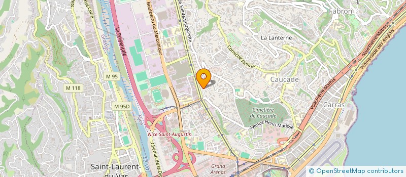 localisation de l'entreprise PERSEPHONE à NICE