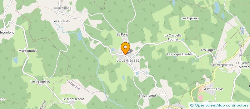 localisation de l'entreprise PERSEPHONE à SOUS-PARSAT
