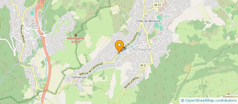 localisation de l'entreprise PERSEPHONE  CHAMALIERES