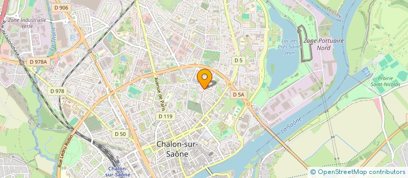 localisation de l'entreprise PERSEPHONE à CHALON-SUR-SAONE