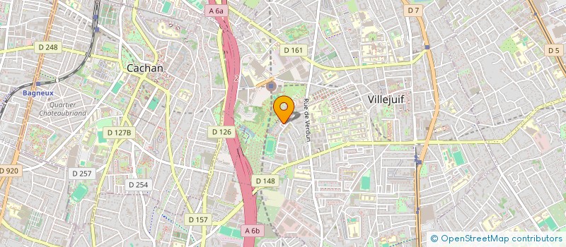 localisation de l'entreprise PERSEPHONE JARDIN  VILLEJUIF