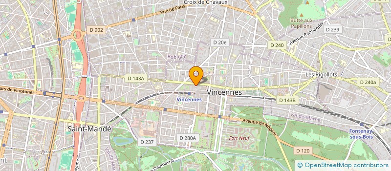 localisation de l'entreprise PERSEPOLIS SECURITE PRIVEE à VINCENNES