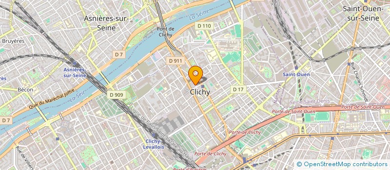 localisation de l'entreprise PERSERVICES à CLICHY