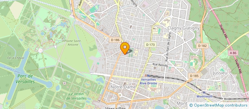 localisation de l'entreprise PERSEUS à VERSAILLES