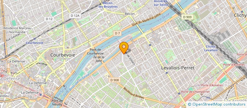 localisation de l'entreprise PERSEVERANCE à NEUILLY-SUR-SEINE