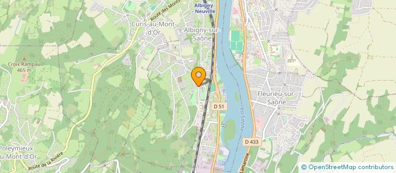 localisation de l'entreprise PERSIAPORT à ALBIGNY-SUR-SAONE